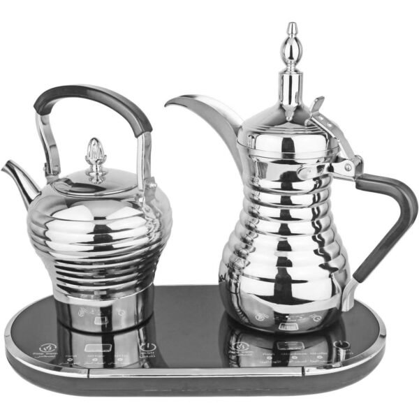 دلة مذهلة لإعداد الشاي والقهوة سلفر سعة 800 ملي